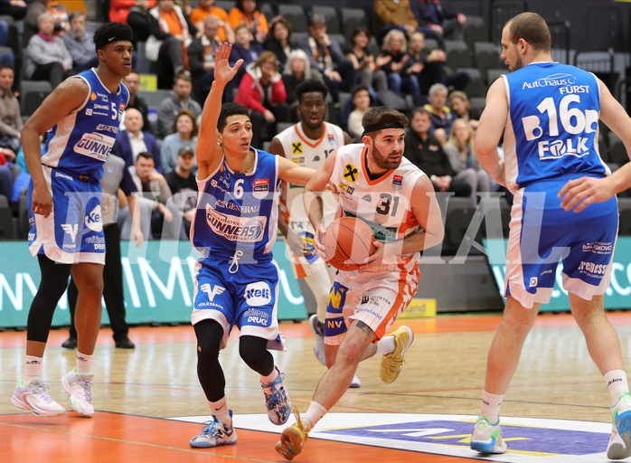 Basketball Superliga 2022/23, 4. Plazierungsrunde Klosterneuburg Dukes vs. Oberwart Gunners