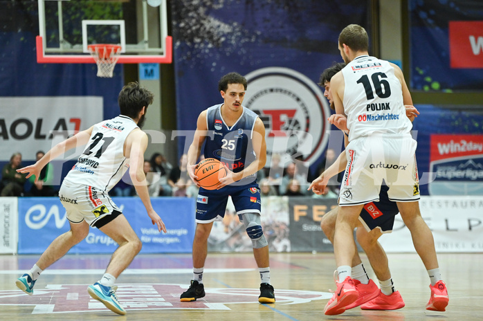 Basketball, Superliga 2023/24, Grunddurchgang 12. Runde, Flyers Wels vs. BBC Nord Dragonz,