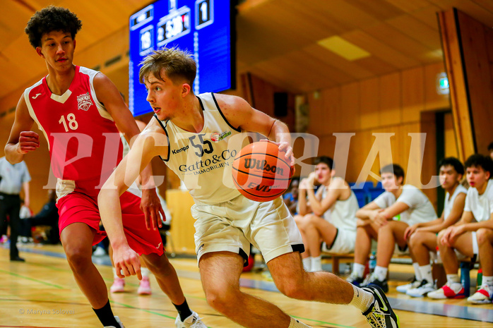 26.11.2024 Österreichischer Basketballverband 2024/25, SLMU19 Basket Flames vs. Mattersburg Rocks