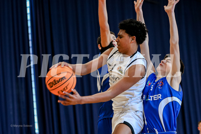 02.03.2025 Österreichischer Basketballverband 2024/25, SLMU16 Basket Flames WAT vs. FCN Baskets Wels