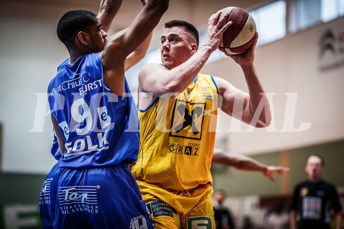 Basketball, ABL 2017/18, Grunddurchgang 29.Runde, UBSC Graz, Oberwart Gunners, Silvio Mendes Mateus (7)