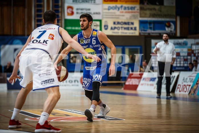 Basketball, ABL 2018/19, Grunddurchgang 17.Runde, Oberwart Gunners, Gmunden Swans, Daniel Friedrich (6)