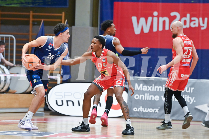 Basketball Superliga 2024/25, Playoff, Viertelfinale Spiel 1, Flyers Wels vs BBC Nord Dragonz,
