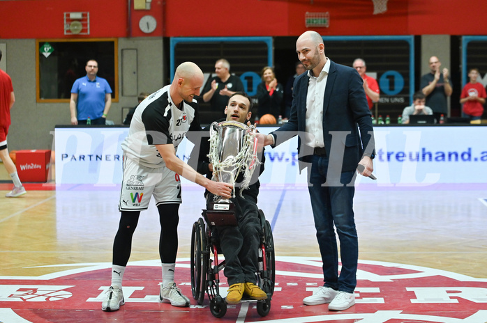 Basketball, Superliga 2023/24, Grunddurchgang 20. Runde, Flyers Wels vs. BC Vienna,
