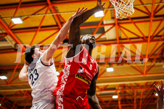 Basketball, win2day Basketball Superliga 2024/25, Grunddurchgang Runde 7, BBC Nord Dragonz, Traiskirchen Lions, Delvon Johnson (5)