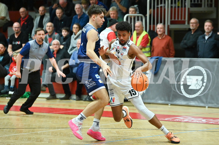 Basketball, Superliga 2023/24, Grunddurchgang 12. Runde, Flyers Wels vs. BBC Nord Dragonz,