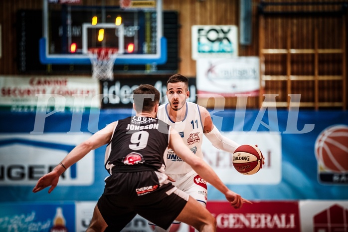 Basketball, ABL 2018/19, Grunddurchgang 1.Runde, Oberwart Gunners, Flyers Wels, Hayden Lescault (11)
