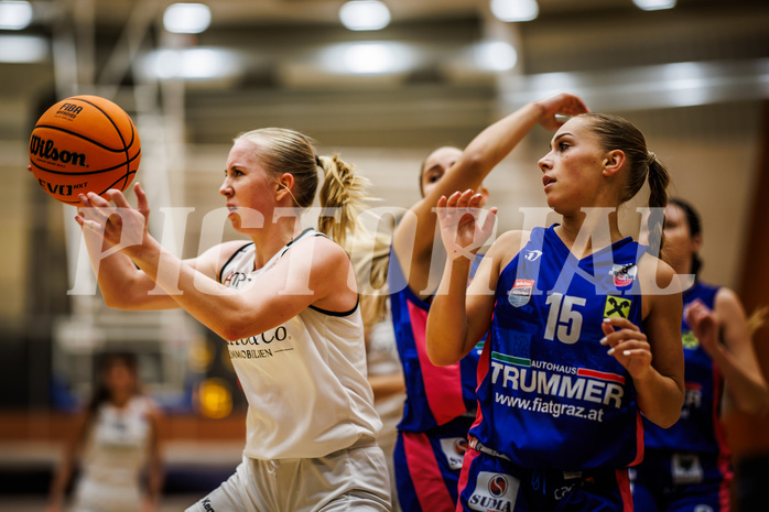 Basketball, Win2Day Basketball Damen Superliga 2023/24, Grunddurchgang 3.Runde, Basket Flames, UBSC Graz, Isabelle Fleischanderl (7)