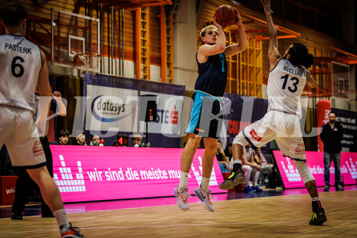 Basketball, win2day Basketball Superliga 2022/23, Grunddurchgang Runde 18, BBC Nord Dragonz, Vienna DC Timberwolves, Elias Wlasak (8)