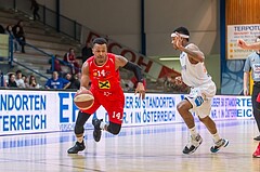 Basketball, ABL 2016/17, Grunddurchgang 21.Runde, Oberwart Gunners, WBC Wels, De Juan Wright (14), Derek Jackson Jr. (6)