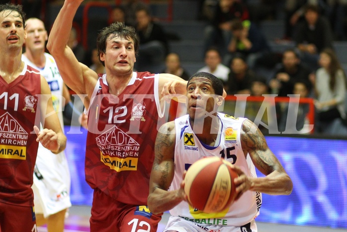 Basketball ABL 2015/16 Grunddurchgang 14.Runde Traiskirchen Lions vs. Gmunden Swans