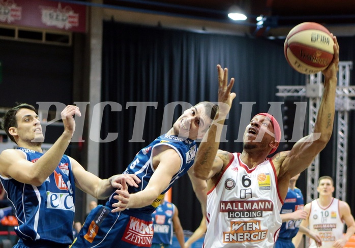 24.02.2017 Basketball ABL 2016/17 Grunddurchgang 24. Runde bc Vienna vs Kapfenberg bulls