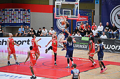 Basketball Superliga 2024/25, Playoff, Viertelfinale Spiel 1, Flyers Wels vs BBC Nord Dragonz,
