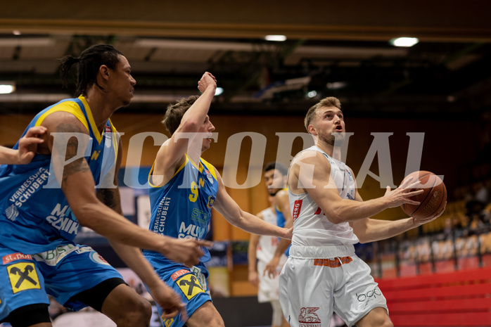 Basketball, Basketball Superliga 2022/23, Grunddurchgang Runde 18, Kapfenberg Bulls, SKN St. P