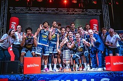 Basketball, Win2Day Superliga 2022/23, Playoff, Finale Spiel 4, BC Vienna, Gmunden Swans, 