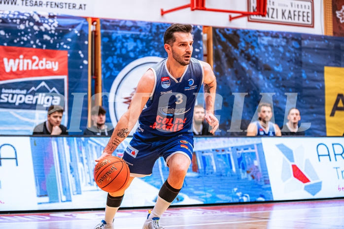 Basketball, Win2Day Superliga 2022/23, 6. Qualifikationsrunde, Traiskirchen Lions, BBC Nord Dragonz, Petar Cosic (3)