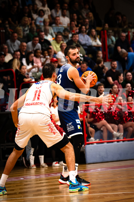 Basketball, win2day Basketball Superliga 2023/24, Grunddurchgang 4.Runde, Traiskirchen Lions, BBC Nord Dragonz, Tino Sebalj (13)