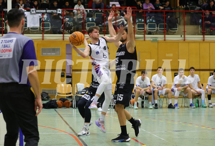 Basketball Zweite Liga 2023/24, Grunddurchgang 16.Runde Vienna United vs. Güssing Blackbirds


