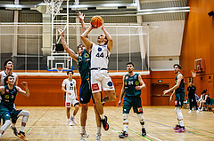 Basketball, Basketball Zweite Liga 2024/25, Grunddurchgang 12.Runde, Vienna Timberwolves, Dornbirn Lions, Davids Grinbergs (11), Ivor Kuresevic (44)