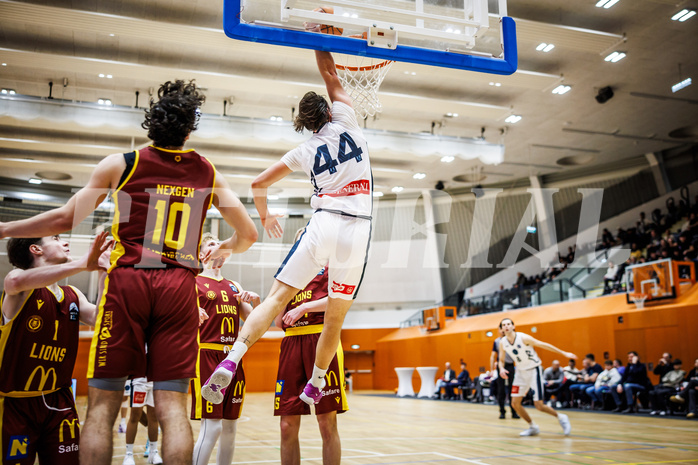 Basketball, Basketball Zweite Liga 2024/25, Grunddurchgang 20.Runde, Vienna Timberwolves, Traiskirchen Lions NexGen, Ivor Kuresevic (44)