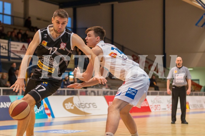 Basketball, ABL 2017/18, Grunddurchgang 23.Runde, Oberwart Gunners, Traiskirchen Lions, Ramiz Suljanovic (17)