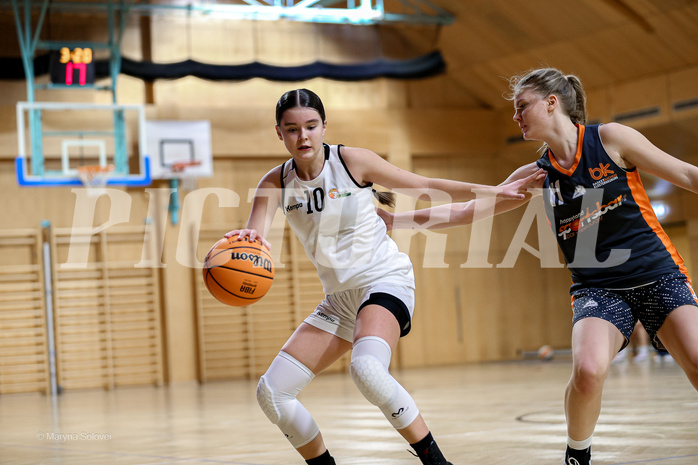22.02.2025 Österreichischer Basketballverband 2024/25, SLWU19 Basket Flames UNION vs Basket Duchess