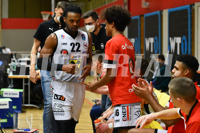 Basketball Superliga 2021/22, Grunddurchgang. 6.Runde Flyers Wels vs. D.C. Timberwolves