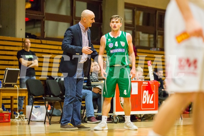 Basketball, 2.Bundesliga, Grunddurchgang 11.Runde, Mattersburg Rocks, KOS Celovec, Ziga Erculj (4), Dragan Sliskovic (Head Coach) Basketball, 2.Bundesliga, Grunddurchgang 11.Runde, Mattersburg Rocks, KOS Celovec, Ziga Erculj (4), Dragan Sliskovic (Head Coach)