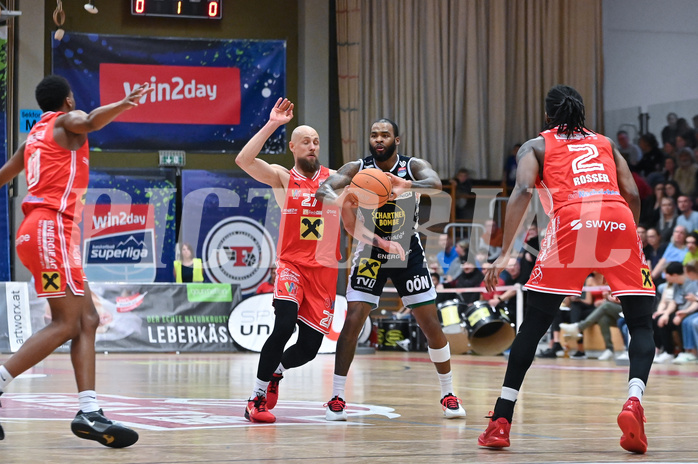 Basketball, Superliga 2024/25, Plazierungsrunde 5.Runde, Flyers Wels vs. Gmunden Swans,
