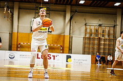 Basketball, Basketball Zweite Liga 2024/25, Grunddurchgang 17.Runde, Mattersburg Rocks, Mistelbach Mustangs, Asdren Drew Koka (22)