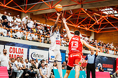Basketball, win2day Basketball Superliga 2024/25, Playoffs Viertelfinale 2. Spiel
, BBC Nord Dragonz, Flyers Wels, Peter Turay (12)