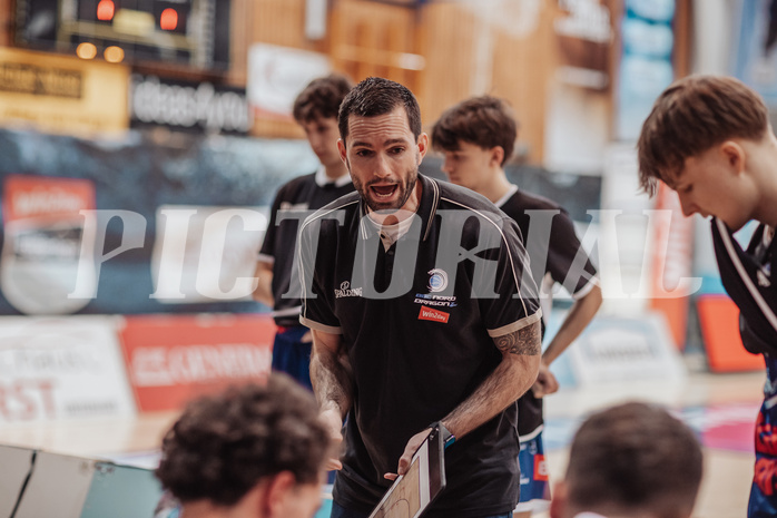 Basketball, Basketball Superliga 2023/24 , Qualifikationsrunde 4, Oberwart Gunners, BBC Nord Dragonz, Felix Jambor (Head Coach)