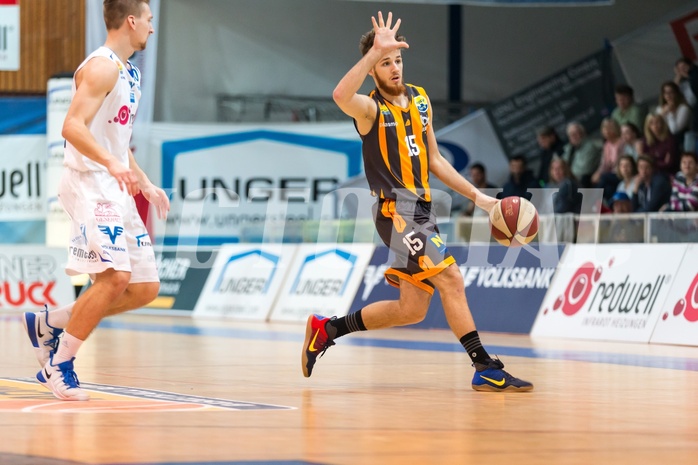 Basketball, ABL 2016/17, Grunddurchgang 22.Runde, Oberwart Gunners, Klosterneuburg Dukes, Nemanja Zdravkovic (15), Georg Wolf (10)