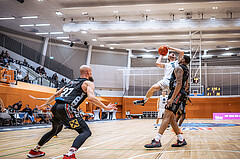 Basketball, Win2Day Superliga 2022/23, Grunddurchgang 3.Runde, Vienna D.C. Timberwolves, Raiffeisen Flyers Wels, Nemanja Nikolic (6)
