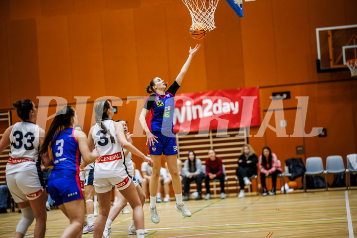 Basketball, Win2Day Basketball Damen Superliga 2024/25, Grunddurchgang 10.Runde, Vienna Timberwolves, UBSC DBBC Graz, Christina Köppel (28)