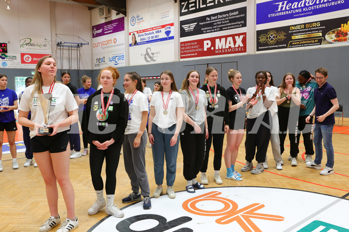 Superliga 2022/23, WU19 Finale, Siegerehrung Basketduchess Klosterneuburg vs. Vienna United



