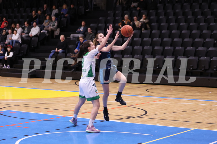 25.02.2023, Graz, Raiffeisen Sportpark, Basketball Damen Superliga 2022/23, Grunddurchgang 14.Runde, UBI Holding Graz - Vienna Timberwolves,  