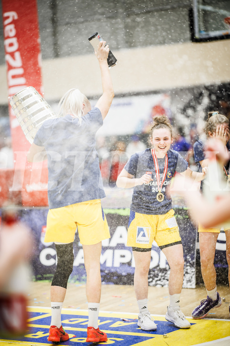 Basketball, Win2Day Basketball Damen Superliga 2023/24, Playoff, Finale Spiel 3, SKN St. Pölten, UBI Graz, 