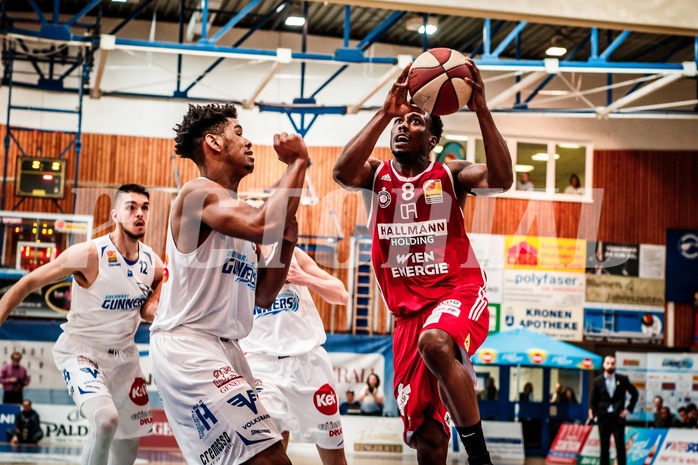Basketball, ABL 2017/18, Grunddurchgang 27.Runde, Oberwart Gunners, BC Vienna, Reger Dowell (8)