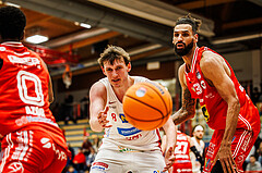 Basketball, win2day Basketball Superliga 2024/25, Grunddurchgang 8.Runde, SKN St. Pölten, Flyers Wels, Magnus Hoj Madsen (8)