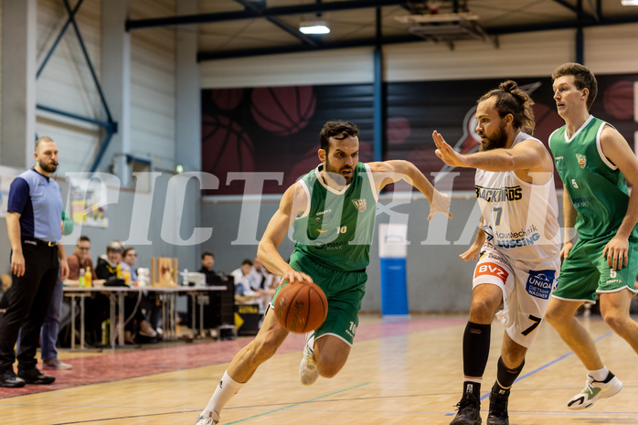 Basketball, Basketball Zweite Liga 2022/23, Playoff Viertelfinale Spiel 1, Blackbirds G