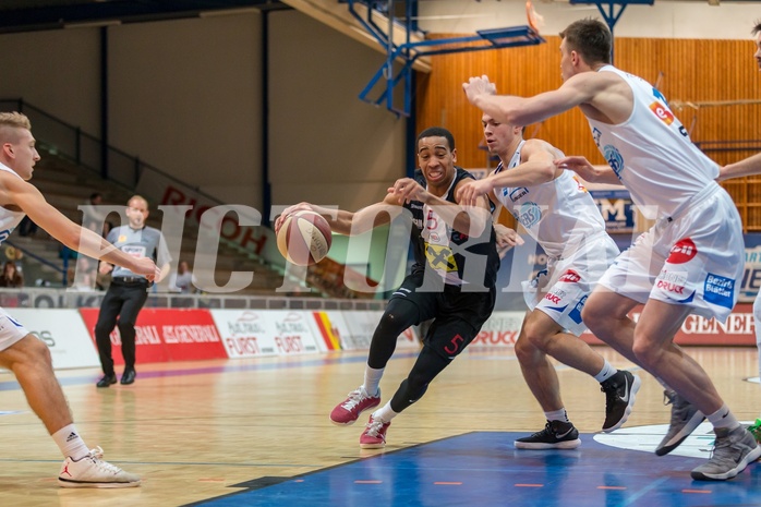 Basketball, ABL 2017/18, Grunddurchgang 21.Runde, Oberwart Gunners, WBC Wels, Siyani Chambers (5)