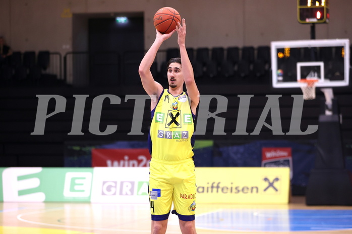 10.04.2023, Graz, Raiffeisen Sportpark Graz, Basketball Superliga 2022/23, 9. Qualifikationsrunde, UBSC Raiffeisen Graz vs. COLDAMARIS BBC Nord Dragonz 10.04.2023, Graz, Raiffeisen Sportpark Graz, Basketball Superliga 2022/23, 9. Qualifikationsrunde, UBSC Raiffeisen Graz vs. COLDAMARIS BBC Nord Dragonz