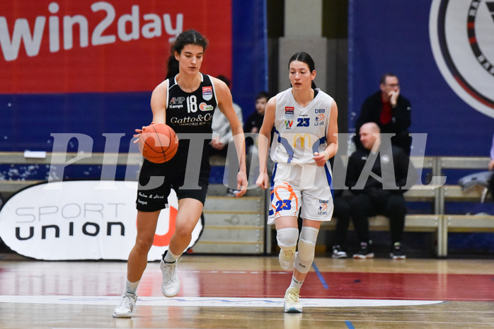 Win2Day Basketball, Damen Superliga 2022/23, Grunddurchgang 12. Runde, DBB LZ OÖ vs Basket Flames,