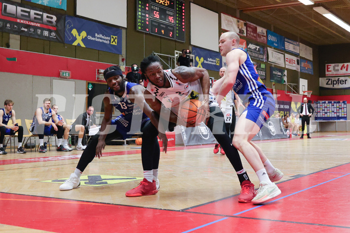 Basketball, Superliga 2024/25, Platzierungsrunde 4.Runde, Flyers Wels vs. Oberwart Gunners,