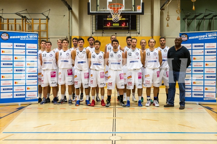 Basketball 2.Bundesliga: BK Mattersburg Rocks - Spielerportrait Bild zeigt: Mattersburg Rocks Team