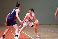 20.03.2024, Graz, Unionhalle A, Basketball Damen Superliga 2023/24, Semifinale, UBSC-DBBC Graz - SKN St. Pölten Frauen,  