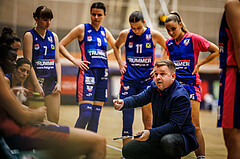 Basketball, Win2Day Basketball Damen Superliga 2023/24, Grunddurchgang 3.Runde, Basket Flames, UBSC Graz, Edvin Brkic(Head Coach)