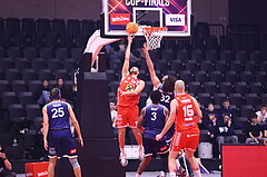 18.01.2025, Graz, Raiffeisen Sportpark, Basketball Austria Cup 2025, Final Four, Semifinale, Flyer Wels vs BBC Nord,  