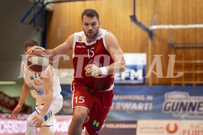 Basketball, ABL 2018/19, Grunddurchgang 11.Runde, Oberwart Gunners, Traiskirchen Lions, Jozo Rados (15)